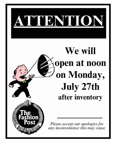 Inventory Opening Delay, July 27, 2026 - The Fashion Post